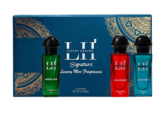 LUXURY HEAVEN (SIGNATURE)Set of 3x30ml Eau de parfum for men