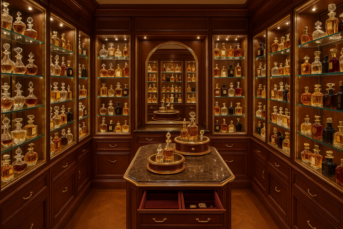 wardrobe full of perfume biggest collection